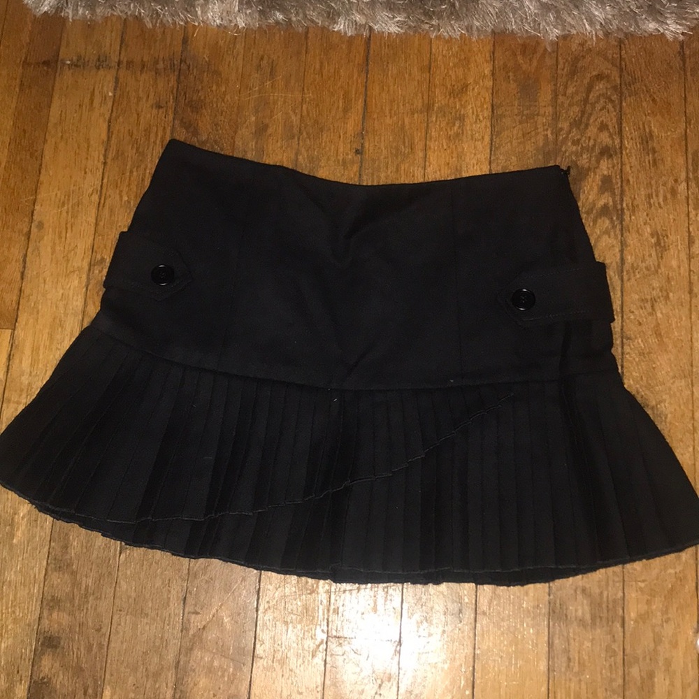 Black Wool Skirt